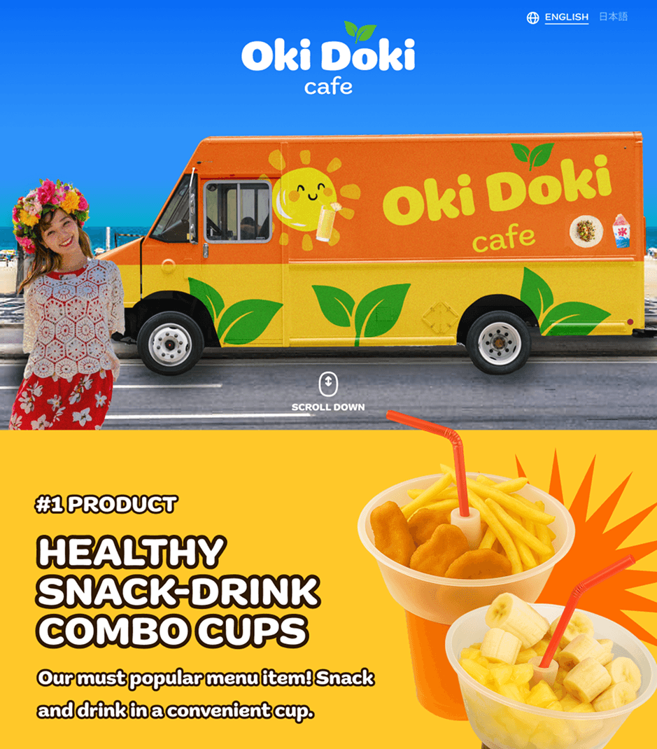 Oki Doki Cafe website