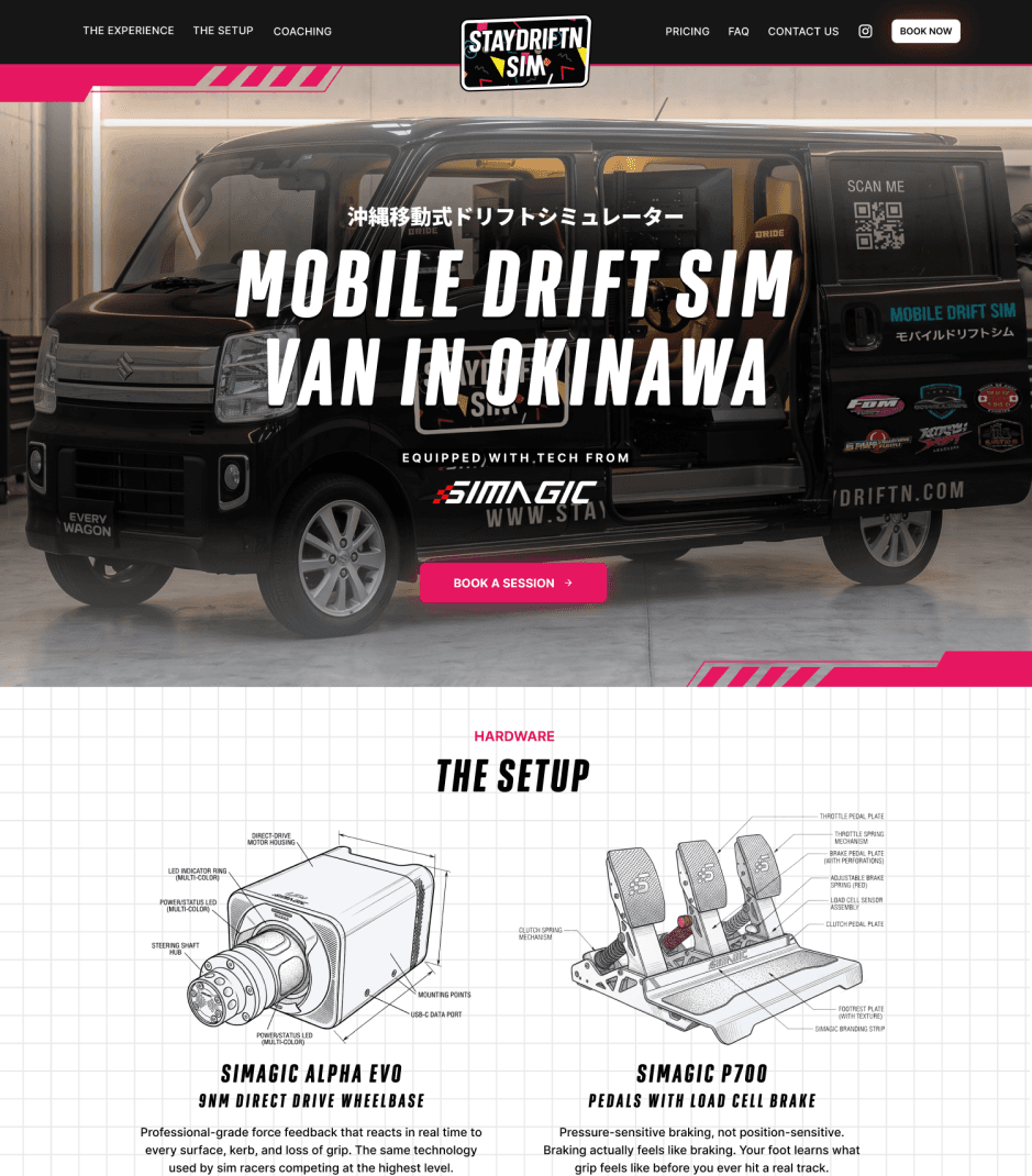 Stay Driftin mobile drift sim website