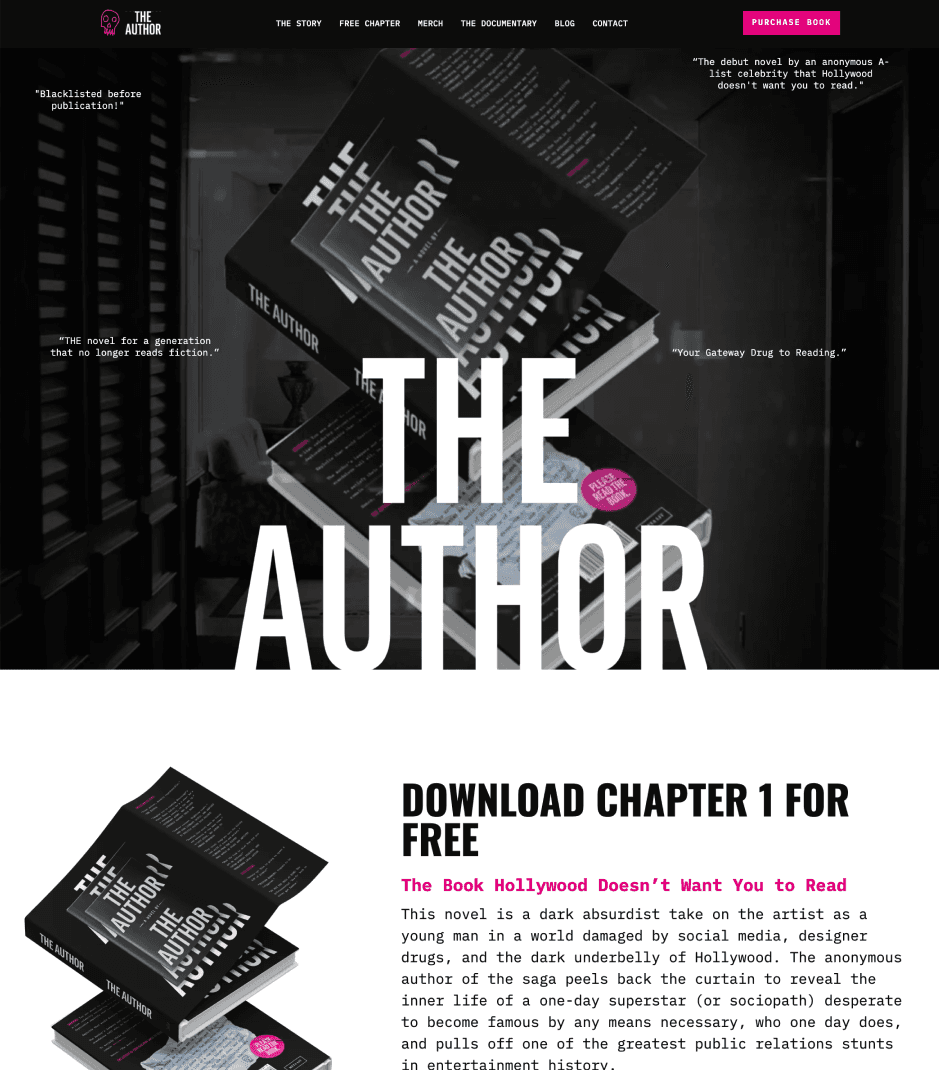 The Author website
